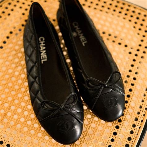 quikted chanel shoes|chanel flat heel shoes.